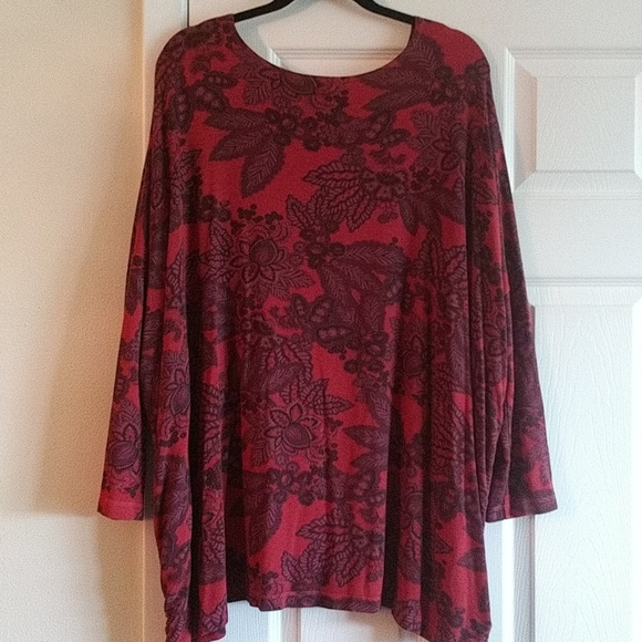 Bryn Walker Tunic w Floral design, drop shoulder - Picture 5 of 5